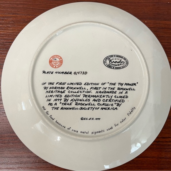 Norman Rockwell Plates - Picture 2 of 12